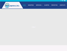 Tablet Screenshot of mpingenierosperu.com